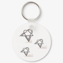 Heartagram keychains