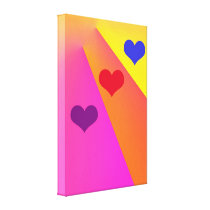 Heartbeams Wrapped Canvas Stretched Canvas Prints