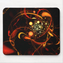 Heartbeat Abstract Art Mousepad