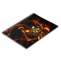 Heartbeat Abstract Art Notebook