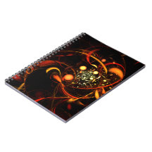Heartbeat Abstract Art Notebook