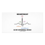 Heartbeat Is My Internal Music (ECG/EKG) Customized Photo Card
