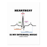 Heartbeat Is My Internal Music (ECG/EKG) Post Card