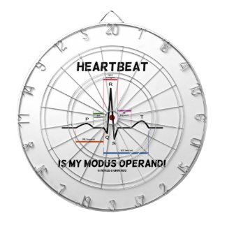 Heartbeat Is My Modus Operandi (Electrocardiogram) Dart Boards