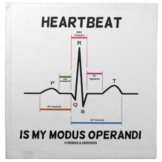 Heartbeat Is My Modus Operandi (Electrocardiogram) Printed Napkin