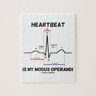 Heartbeat Is My Modus Operandi (Electrocardiogram) Jigsaw Puzzle