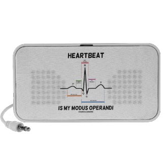 Heartbeat Is My Modus Operandi (Electrocardiogram) Travel Speaker