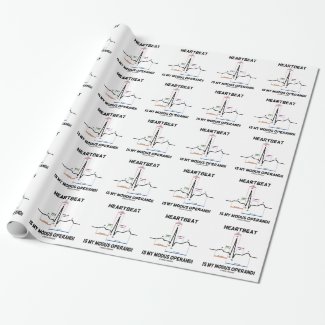 Heartbeat Is My Modus Operandi (Electrocardiogram) Gift Wrapping Paper