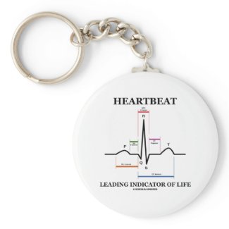 Heartbeat Leading Indicator Of Life keychain
