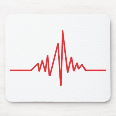 heartbeat mouse pad by Tomaniac