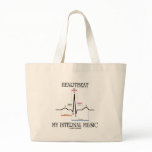 Heartbeat My Internal Music (ECG/EKG Heartbeat) bags