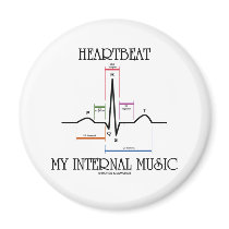 Heartbeat My Internal Music (ECG/EKG Heartbeat) Magnet