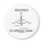 Heartbeat My Internal Music (ECG/EKG Heartbeat) Magnet