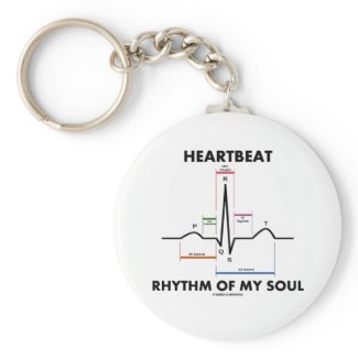 Heartbeat Rhythm Of My Soul (ECG/EKG) Key Chain