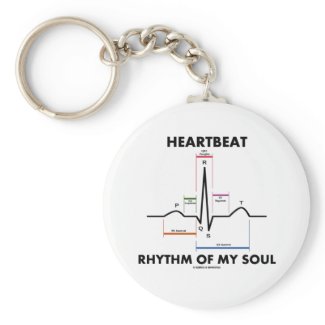 Heartbeat Rhythm Of My Soul (ECG/EKG) keychain