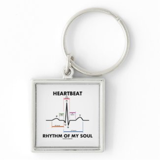 Heartbeat Rhythm Of My Soul (ECG/EKG) keychain