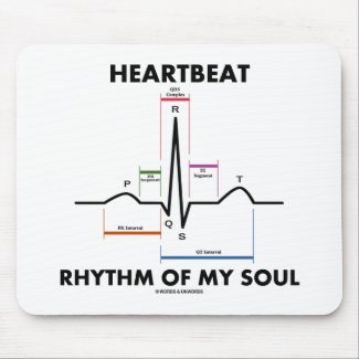 Heartbeat Rhythm Of My Soul (ECG/EKG) mousepad