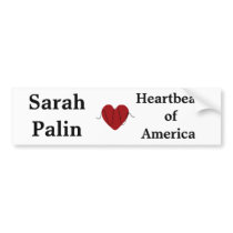 heartbeat, Sarah Palin, Heartbeat ofAmerica bumper stickers