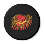heartbreaker red bird tattoo style art magnets