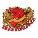 heartbreaker red bird tattoo style art