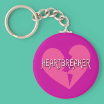 HEARTBREAKER with Broken Heart keychains