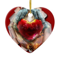 heartburst christmas ornament