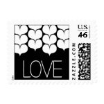 Heartfelt - Love - Black Postage Stamps