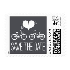 Heartfelt - Save the Date - Gray zazzle_stamp