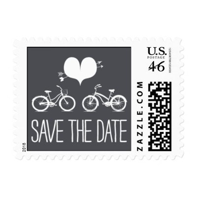 Heartfelt - Save the Date - Gray Postage Stamps