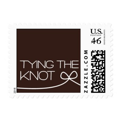 Heartfelt - Tying the Knot - Brown Stamp