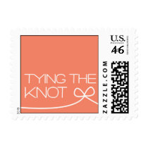 Heartfelt - Tying the Knot - Pink Postage Stamps