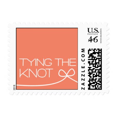 Heartfelt - Tying the Knot - Pink Postage Stamps