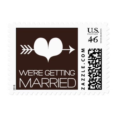 Heartfelt - We&#39;re Getting Married - Brown Stamps