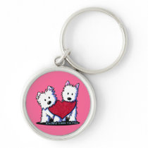 Heartfelt Westies Keychain