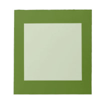 Heartful green notepad
