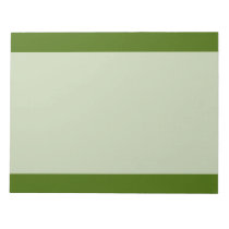 Heartful green notepad