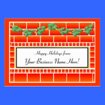 Hearth Christmas Business Card business cards
