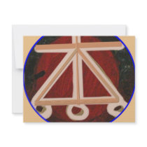 HEARTH - Karuna Reiki Healing Symbol Personalized Announcement