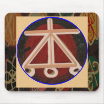 HEARTH - Karuna Reiki Healing Symbol Mousepad