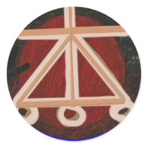 HEARTH - Karuna Reiki Healing Symbol Round Stickers