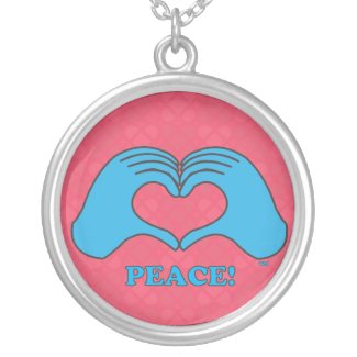 HeartMark Heart Hands Peace necklace