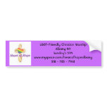 HeartofHope logo, LGBT-Friendly Ch... - Customized bumper stickers