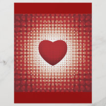 Hearts1314 red white heart shapes love sweetheart flyer design