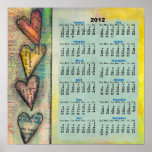 Hearts 2012 Wall Calendar Poster