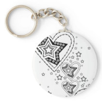 hearts 2 key chains
