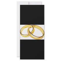 hearts (7), wedding rings personalized rack card