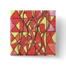 hearts a flutter Button by Kianmaartgallery hearts a flutter Button