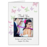 Heart's a Flutter Wedding Thank You Card