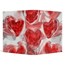 Hearts Afire Abstract Binder
