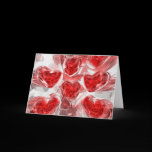 Hearts Afire Abstract  Card
